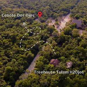 Campsite Treehouse H2ojos, Tulum